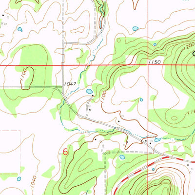 United States Geological Survey Stilwell West, OK (1972, 24000-Scale) digital map