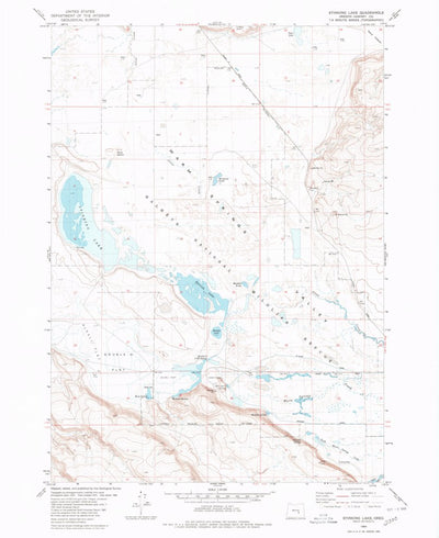 United States Geological Survey Stinking Lake, OR (1980, 24000-Scale) digital map