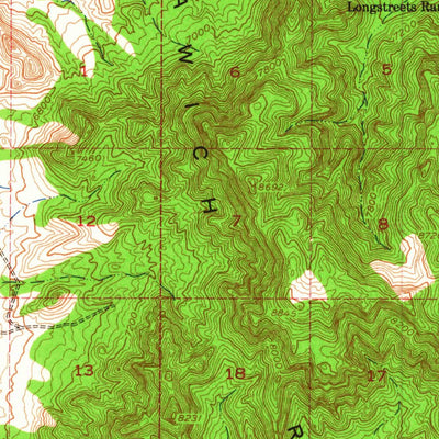 United States Geological Survey Stinking Spring, NV (1952, 62500-Scale) digital map