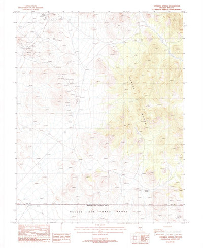 United States Geological Survey Stinking Spring, NV (1987, 24000-Scale) digital map