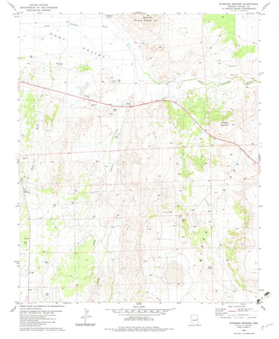 United States Geological Survey Stinking Springs, AZ (1982, 24000-Scale) digital map