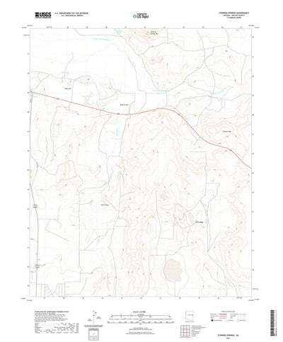 United States Geological Survey Stinking Springs, AZ (2021, 24000-Scale) digital map