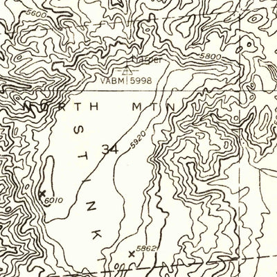 United States Geological Survey Stinking Springs Mountain, AZ (1955, 24000-Scale) digital map