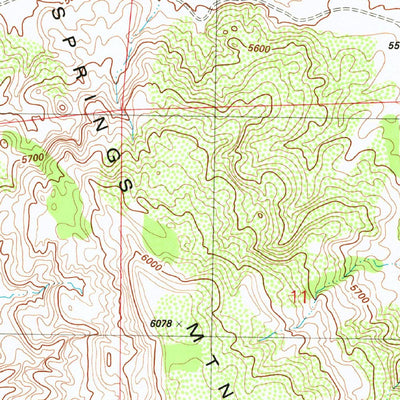 United States Geological Survey Stinking Springs Mountain, AZ (1982, 24000-Scale) digital map