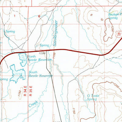 United States Geological Survey Stinkingwater Mountains, OR (1978, 100000-Scale) digital map