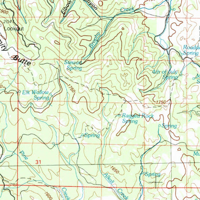 United States Geological Survey Stinkingwater Mountains, OR (1978, 100000-Scale) digital map