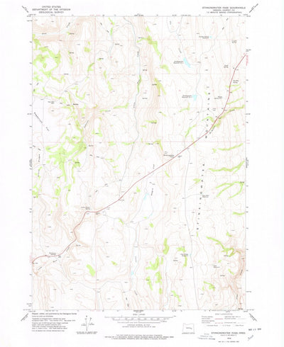 United States Geological Survey Stinkingwater Pass, OR (1978, 24000-Scale) digital map