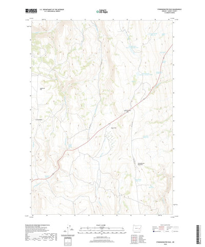 United States Geological Survey Stinkingwater Pass, OR (2020, 24000-Scale) digital map