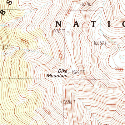 United States Geological Survey Stinkingwater Peak, WY (1989, 24000-Scale) digital map