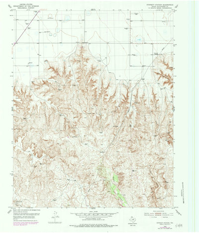 United States Geological Survey Stinnett Station, TX (1953, 24000-Scale) digital map