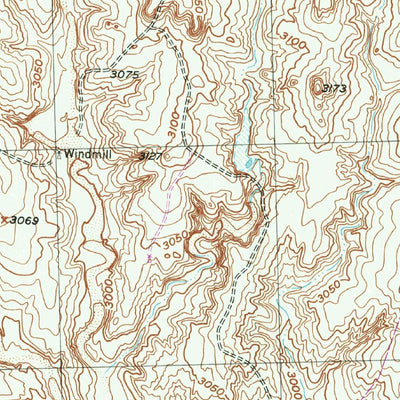 United States Geological Survey Stinnett Station, TX (1953, 24000-Scale) digital map