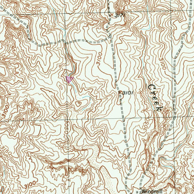 United States Geological Survey Stinnett Station, TX (1953, 24000-Scale) digital map