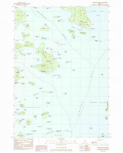 United States Geological Survey Stinson Neck, ME (1983, 24000-Scale) digital map