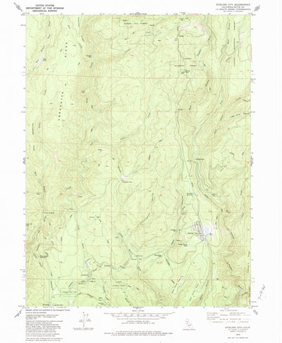 United States Geological Survey Stirling City, CA (1979, 24000-Scale) digital map