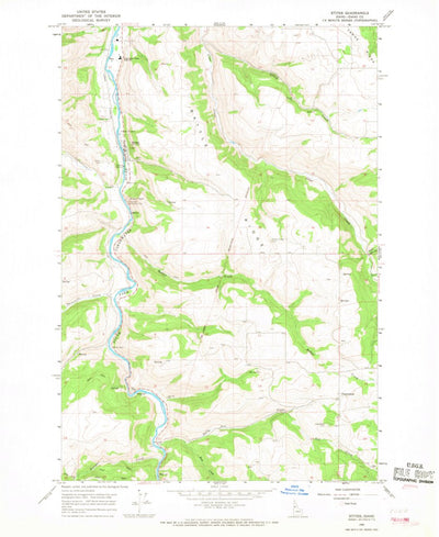 United States Geological Survey Stites, ID (1966, 24000-Scale) digital map