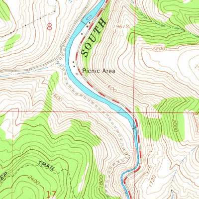 United States Geological Survey Stites, ID (1966, 24000-Scale) digital map