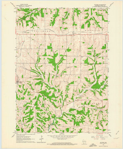 United States Geological Survey Stitzer, WI (1962, 24000-Scale) digital map