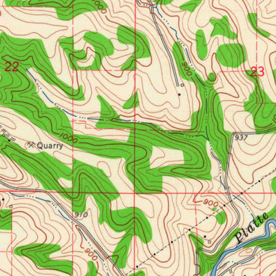 United States Geological Survey Stitzer, WI (1962, 24000-Scale) digital map