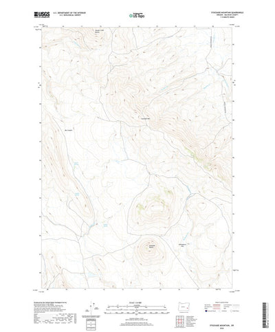 United States Geological Survey Stockade Mountain, OR (2020, 24000-Scale) digital map