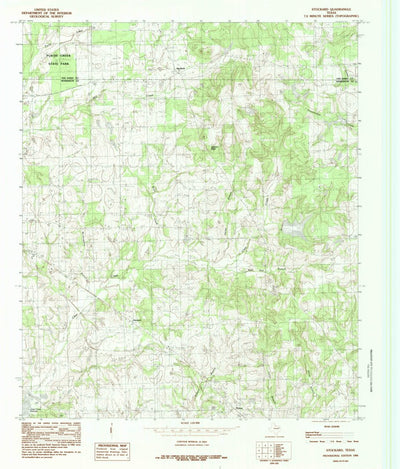 United States Geological Survey Stockard, TX (1984, 24000-Scale) digital map