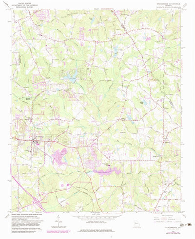 United States Geological Survey Stockbridge, GA (1964, 24000-Scale) digital map