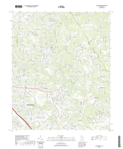 United States Geological Survey Stockbridge, GA (2020, 24000-Scale) digital map