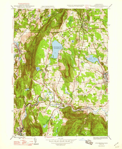 United States Geological Survey Stockbridge, MA (1948, 24000-Scale) digital map