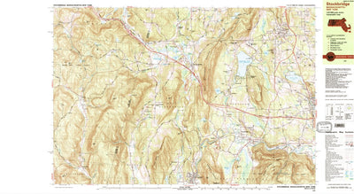 United States Geological Survey Stockbridge, MA-NY (1987, 25000-Scale) digital map