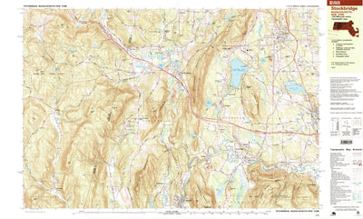 United States Geological Survey Stockbridge, MA-NY (1997, 25000-Scale) digital map