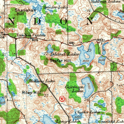 United States Geological Survey Stockbridge, MI (1919, 62500-Scale) digital map
