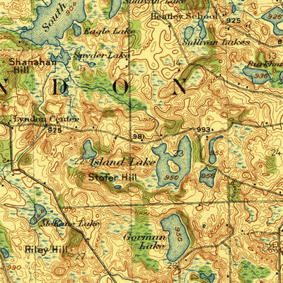 United States Geological Survey Stockbridge, MI (1922, 62500-Scale) digital map