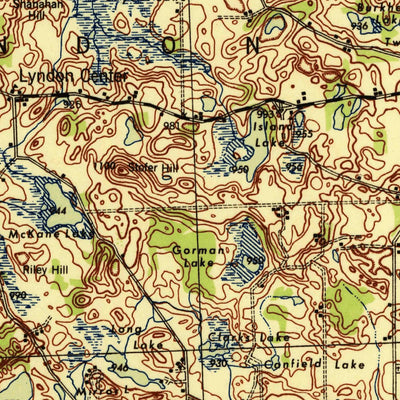 United States Geological Survey Stockbridge, MI (1942, 62500-Scale) digital map