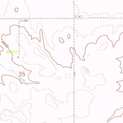 United States Geological Survey Stocke Butte, ND (1958, 24000-Scale) digital map