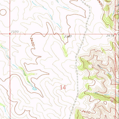 United States Geological Survey Stocke Butte, ND (1958, 24000-Scale) digital map