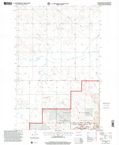 United States Geological Survey Stocke Butte, ND (1997, 24000-Scale) digital map