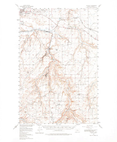 United States Geological Survey Stockett, MT (1955, 62500-Scale) digital map