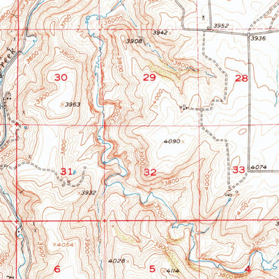 United States Geological Survey Stockett, MT (1955, 62500-Scale) digital map