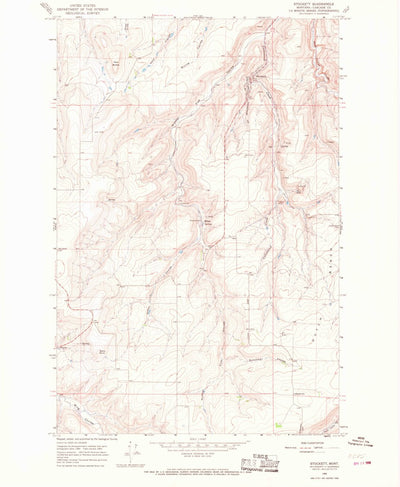 United States Geological Survey Stockett, MT (1965, 24000-Scale) digital map