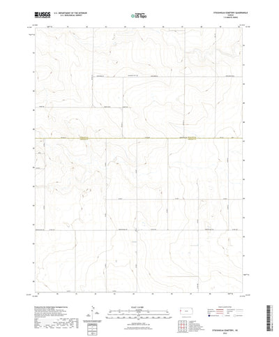 United States Geological Survey Stockholm Cemetery, KS (2022, 24000-Scale) digital map