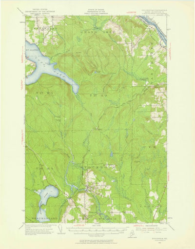United States Geological Survey Stockholm, ME (1953, 62500-Scale) digital map