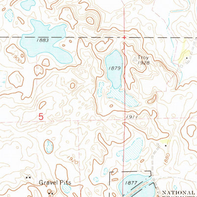 United States Geological Survey Stockholm, SD (1973, 24000-Scale) digital map