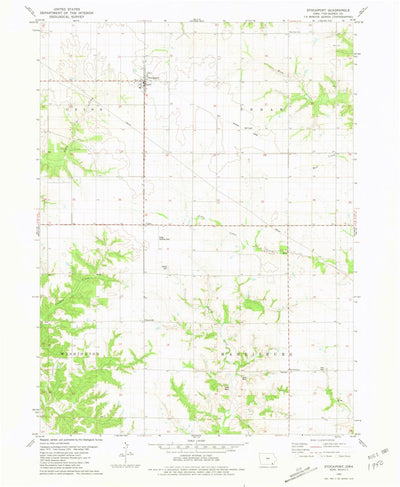 United States Geological Survey Stockport, IA (1981, 24000-Scale) digital map