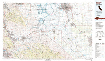 United States Geological Survey Stockton, CA (1989, 100000-Scale) digital map