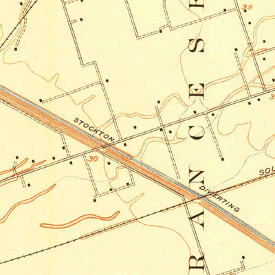 United States Geological Survey Stockton East, CA (1914, 31680-Scale) digital map