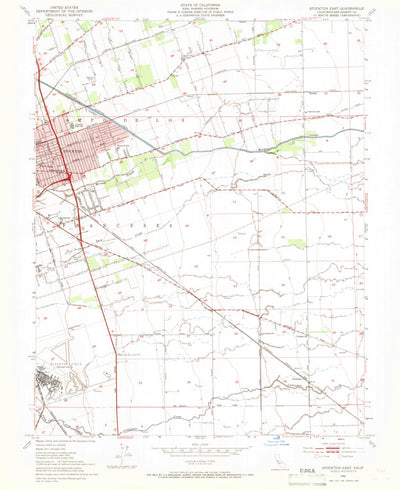 United States Geological Survey Stockton East, CA (1952, 24000-Scale) digital map