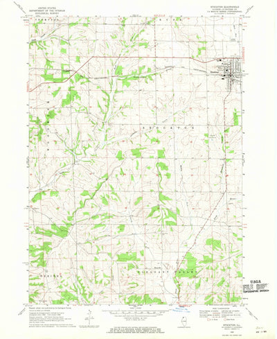 United States Geological Survey Stockton, IL (1968, 24000-Scale) digital map