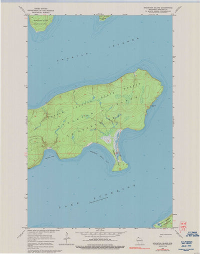 United States Geological Survey Stockton Island, WI (1963, 24000-Scale) digital map