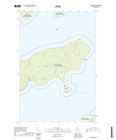 United States Geological Survey Stockton Island, WI (2022, 24000-Scale) digital map