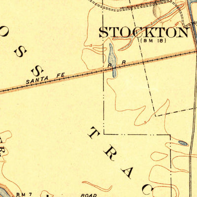 United States Geological Survey Stockton West, CA (1913, 31680-Scale) digital map
