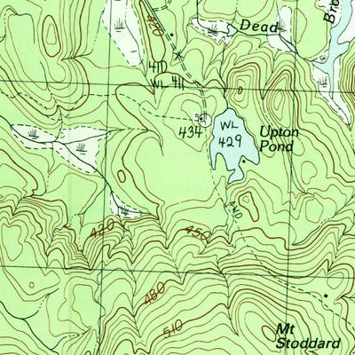 United States Geological Survey Stoddard, NH (1984, 25000-Scale) digital map